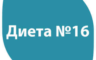 Диета №16 (диетический стол №16), разрешенные, запрещенные продукты