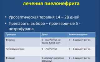 Антибиотик выбора при пиелонефрите