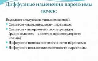 Диффузно-неоднородные изменения структуры синусов почек