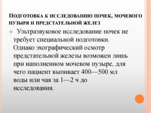 Что нельзя делать перед узи почек и мочевого пузыря