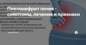 Цистит боль в почках температура
