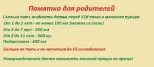 Сколько воды нужно пить перед узи почек и мочевого